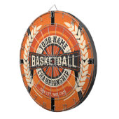 Personalized Basketball Team Player Custom Athlete Dartscheibe (Vorderseite rechts)