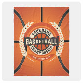 Personalized Basketball Team Player Custom Athlete Fleecedecke