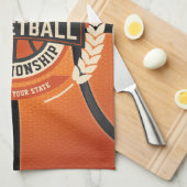 Personalized Basketball Team Player Custom Athlete Geschirrtuch (Viertel Falte)