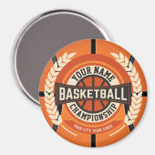Personalized Basketball Team Player Custom Athlete Magnet (Vorderseite/Rückseite)