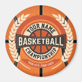 Personalized Basketball Team Player Custom Athlete Magnet (Vorne)
