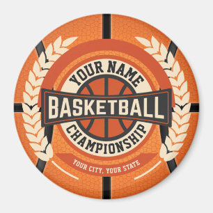 Personalized Basketball Team Player Custom Athlete Magnet