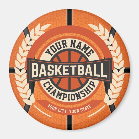 Personalized Basketball Team Player Custom Athlete Magnet (Vorne)