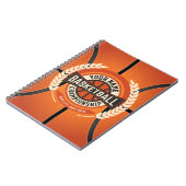 Personalized Basketball Team Player Custom Athlete Notizblock (Linke Seite)