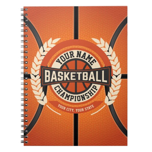 Personalized Basketball Team Player Custom Athlete Notizblock (Vorderseite)