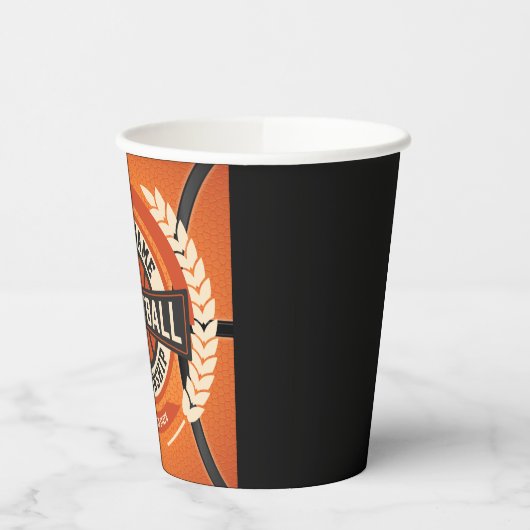 Personalized Basketball Team Player Custom Athlete Pappbecher (Links)