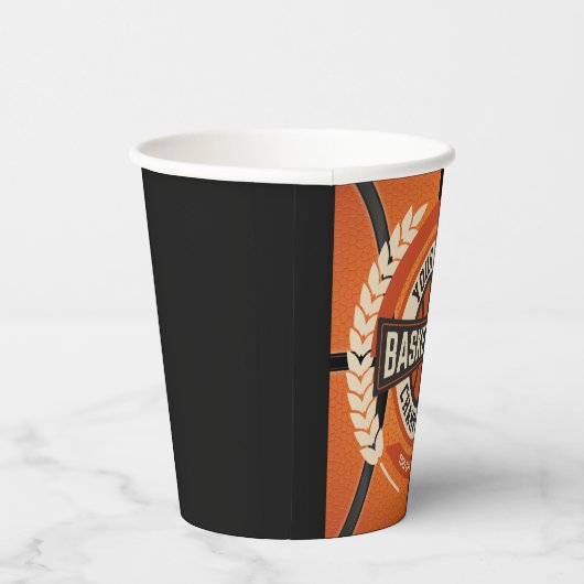 Personalized Basketball Team Player Custom Athlete Pappbecher (Rechts)