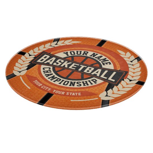 Personalized Basketball Team Player Custom Athlete Schneidebrett (Ecke)