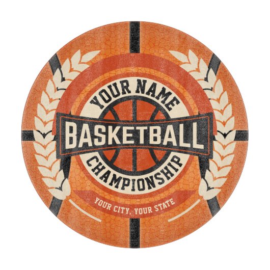 Personalized Basketball Team Player Custom Athlete Schneidebrett (Vorderseite)