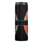 Personalized Basketball Water Bottle Custom Sport Thermosbecher (Rückseite)