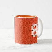 Personalized Basketball Zweifarbige Tasse (VorderseiteRechts)