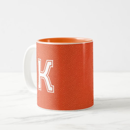 Personalized Basketball  Zweifarbige Tasse (Vorderseite Links)