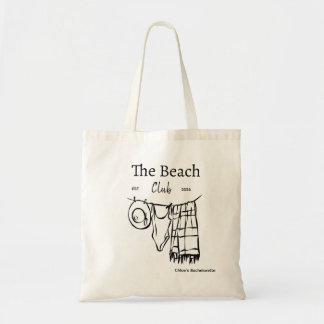 Personalized Beach Club Bachelorette Tote Bag  Tragetasche