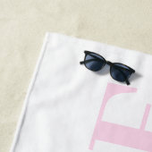 Personalized beach towel for the bride strandtuch (Beispiel)