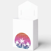 Personalized Beach Wedding Sunset Palm Trees Geschenkschachtel (Offen)