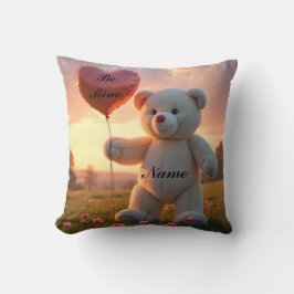 Personalized Bear Valentine Kissen