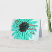 Personalized Beautiful Flower Happy Birthday Card Karte (Vorderseite)