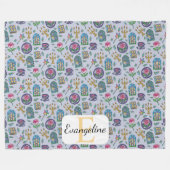 Personalized Beauty and the Beast Book Girl Fleecedecke (Vorderseite (Horizontal))