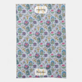 Personalized Beauty and the Beast Book Girl Geschirrtuch (Vertikal)