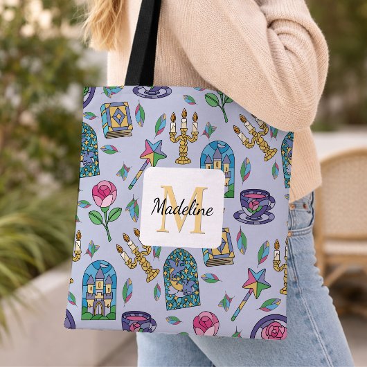 Personalized Beauty and the Beast Book Girl Tasche