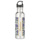 Personalized Beauty Beast Garden Rose Purple Edelstahlflasche (Vorderseite)