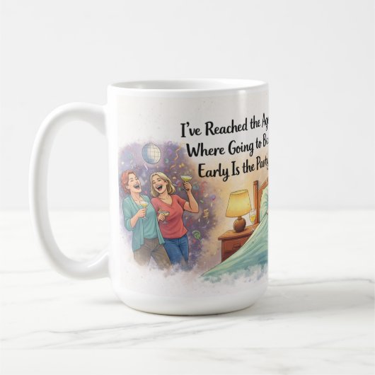 Personalized Bedtime Party Fun Mug Kaffeetasse (Links)