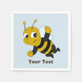 Personalized bee cartoon napkins serviette (Vorderseite)
