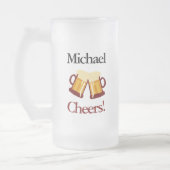 Personalized Beer Lovers Retirement Mattglas Bierglas (Links)