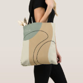 Personalized Beige Abstract Totebag Tasche (Von Nahem)