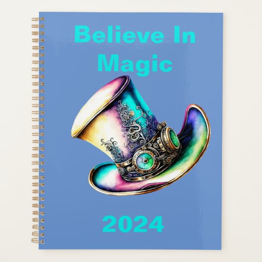 Personalized “Believe In Magic” 2024 Planner Planer (Vorderseite)