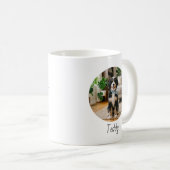 Personalized Bernedoodle 1st Gotcha Day Photo Kaffeetasse (VorderseiteRechts)
