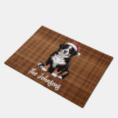 Personalized Bernese Mountain Dog Christmas        Fußmatte (Schrägansicht)