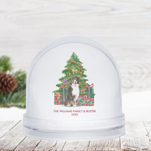 Personalized Bernese Mountain Dog Christmas Schneekugeln