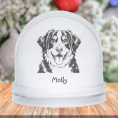 Personalized Bernese Mountain Dog Christmas Schneekugeln
