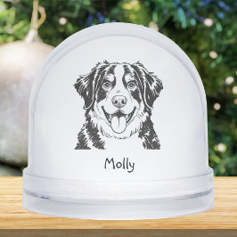 Personalized Bernese Mountain Dog Christmas Schneekugeln