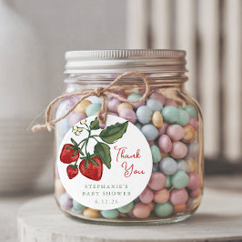 Personalized Berry Baby Shower Favor Tag Geschenkanhänger