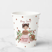 Personalized Berry Sweet Baby Shower Disposable Pappbecher (Vorderseite)