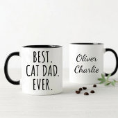 Personalized Best Cat Dad Ever  Tasse