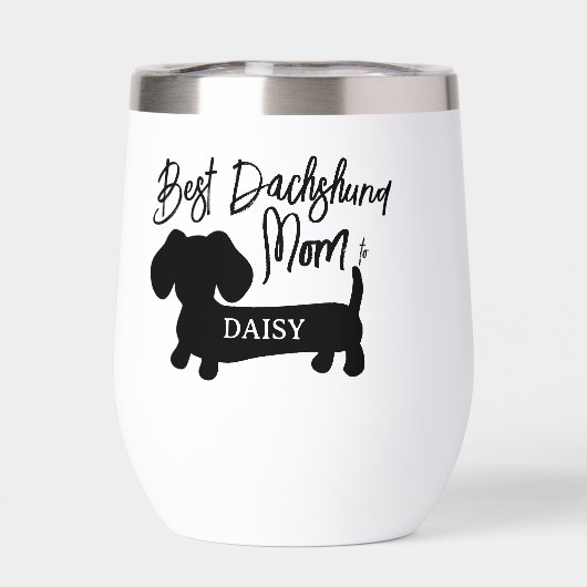 Personalized Best Dachshund Mom Mug (Rückseite)