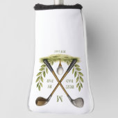 Personalized Best Dad By Par Monogram Golf Headcover (Rotieren 90)