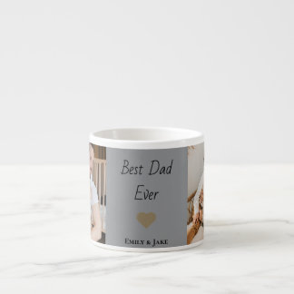Personalized Best Dad Ever Espresso Mug Kids Names Espressotasse