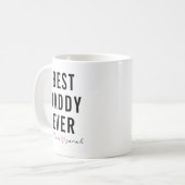 Personalized Best Daddy Ever | Custom Father’s Day Kaffeetasse (Vorderseite Links)
