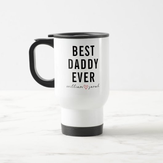 Personalized Best Daddy Ever | Custom Father’s Day Reisebecher (Links)