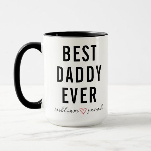 Personalized Best Daddy Ever | Custom Father’s Day Tasse (Links)