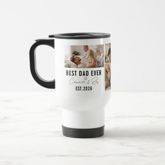 Personalized BEST DADDY Photo|Custom Father’s Day Reisebecher (Links)