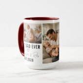 Personalized BEST DADDY Photo|Custom Father’s Day Tasse (Vorderseite Links)