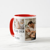 Personalized BEST DADDY Photo|Custom Father’s Day Tasse (Vorderseite Links)