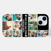 Personalized Best Dog Dad – Collage 10 Photos Case-Mate iPhone Hülle (Rückseite (Horizontal))