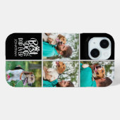 Personalized Best Dog Dad – Collage 4-Photos Case-Mate iPhone Hülle (Rückseite (Horizontal))