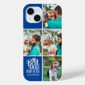 Personalized Best Dog Dad – Collage 4-Photos Case-Mate iPhone Hülle (Rückseite)